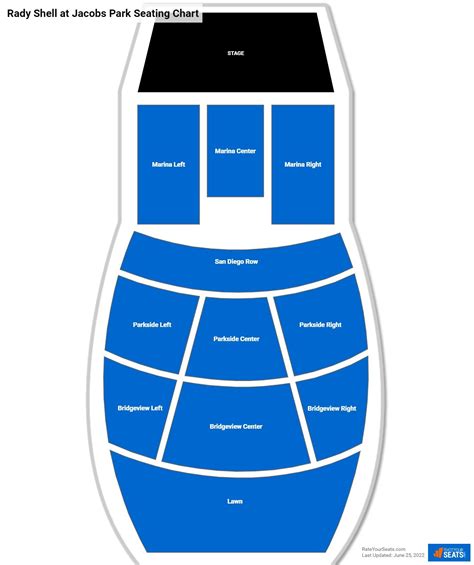 Rady Shell at Jacobs Park Seating Chart - RateYourSeats.com