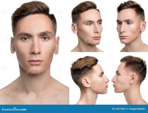 Portrait of a young man stock image. Image of head, closeup - 74277861