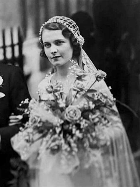 Vivien at her wedding to first husband Leigh Holman at St James Spanish Place in Marylebone ...