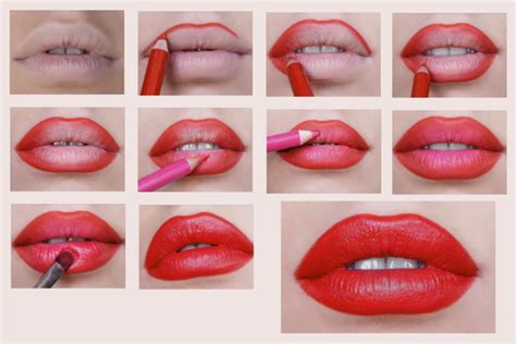 Bold Red Lipstick Tutorial Step by Step for Christmas - Galstyles.com