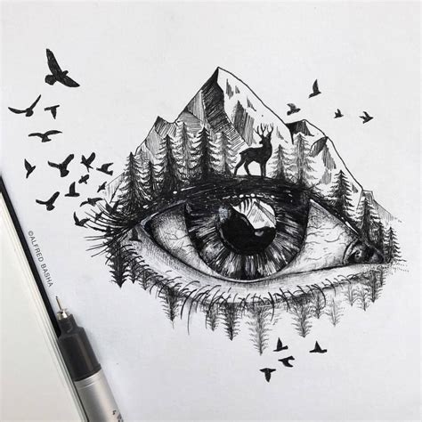 Eye Tattoo Sketch