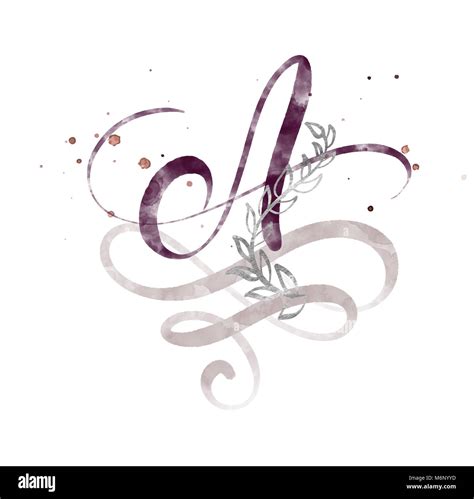 Letter a calligraphy hi-res stock photography and images - Alamy