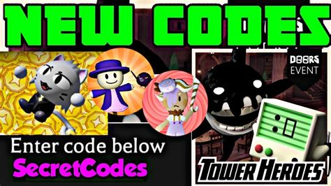 ROBLOX TOWER HEROES ALL *NEW CODES* & SECRET CODES FOR JULY 2023 | CODES FOR TOWER HEROES ...