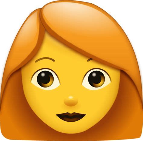 Red Hair Woman Emoji | Red hair woman, Emoji, Cute emoji