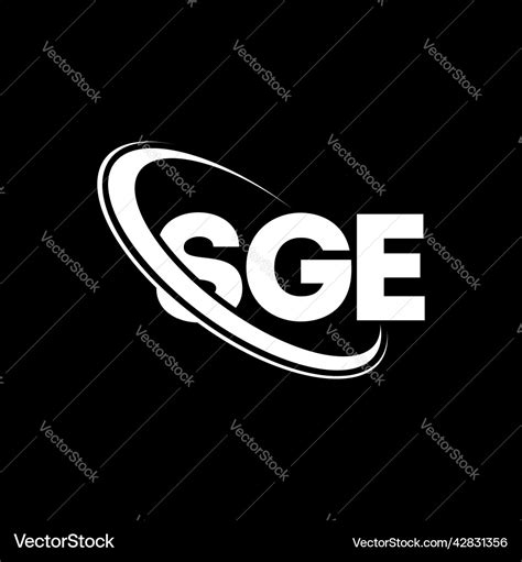 Sge logo letter letter logo design Royalty Free Vector Image