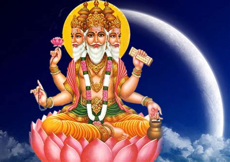 vishnu - What Tilak or Namam does Lord Brahma have on His forehead? - Hinduism Stack Exchange