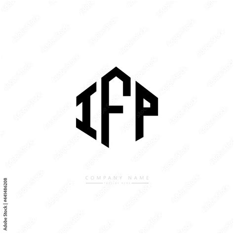 IFP letter logo design with polygon shape. IFP polygon logo monogram ...