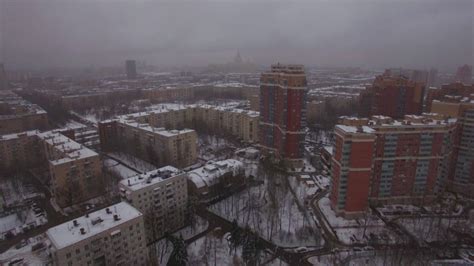 Aerial scene of dull winter St Petersburg, Russia 28802850 Stock Video ...