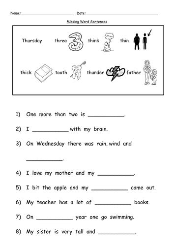 th digraph worksheets by barang - Teaching Resources - TES