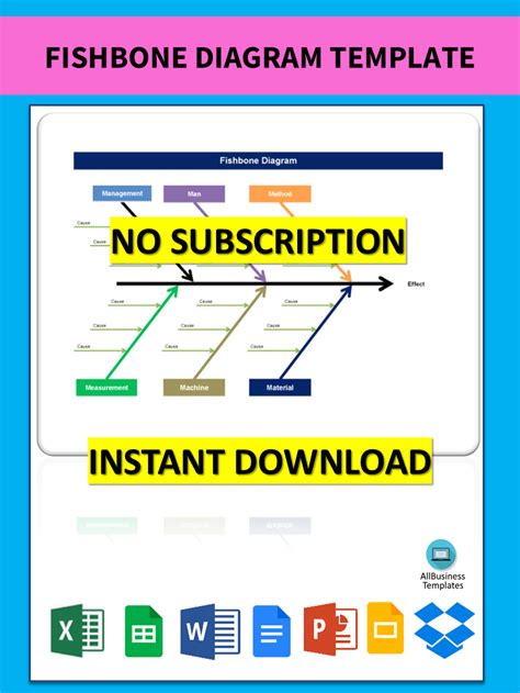 Fishbone Diagram Excel Template - prntbl.concejomunicipaldechinu.gov.co