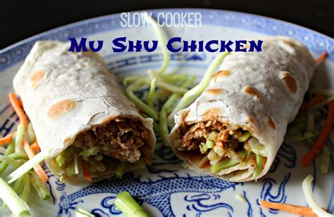 Slow Cooker Mu Shu Chicken Wraps - Kim's Kitchen