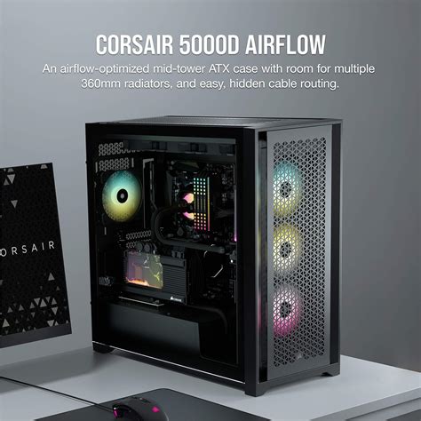 Corsair 5000D Airflow Mid-Tower ATX PC Case - Black in Nepal at NPR ...