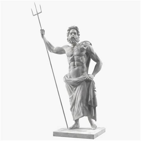 Poseidon Greek God Statue Marble 3D - TurboSquid 1769926