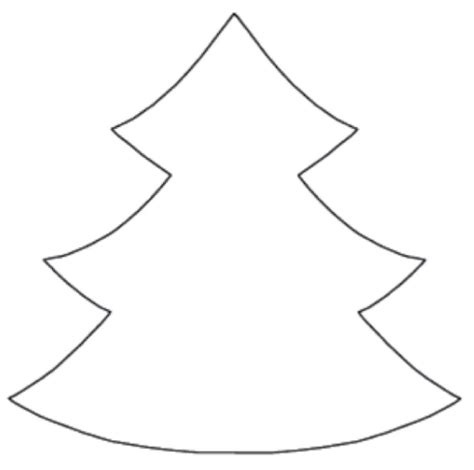 Simple Christmas Tree Outline - ClipArt Best