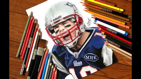 Drawing Tom Brady ....The New England Patriots - YouTube