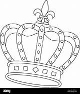 Mardi Gras King Crown Isolated Coloring Page Stock Vector Image & Art  sketch template