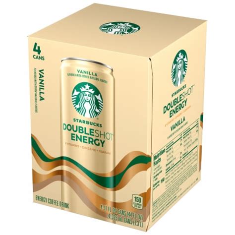 Starbucks DoubleShot® Vanilla Energy Coffee Beverage, 4 cans / 11 fl oz ...