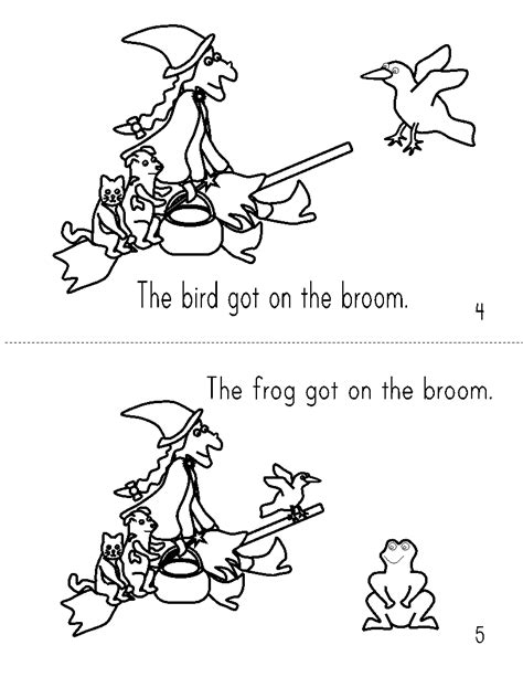 Printable Room On The Broom Coloring Pages