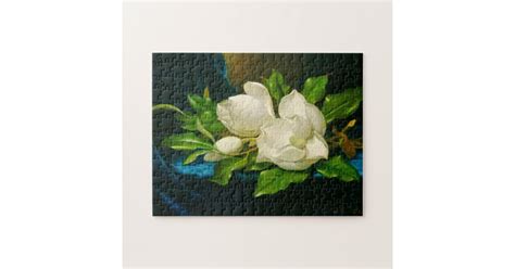 Giant Magnolias Martin Johnson Heade Fine Art Jigsaw Puzzle | Zazzle