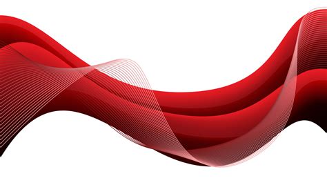 Abstract red wave curve on white design modern futuristic background vector illustration ...