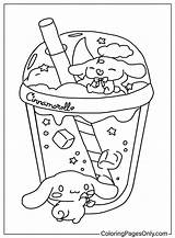 A coloring Page With An Ice Cream Sundae In The Tub And Dog Sleeping  sketch template