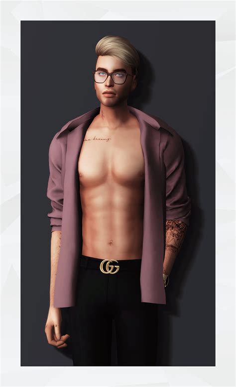 Open Shirt II by Gorilla X3 | Sims 4 men clothing, Sims, Sims 4 male ...