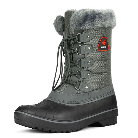 Dream Pairs - DREAM PAIRS Women Waterproof Snow Boots Faux Fur Mid Calf ...