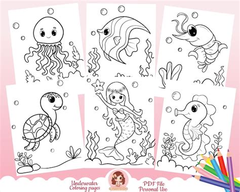 Underwater Animals Coloring Pages