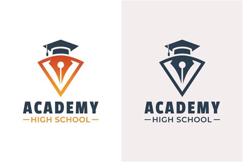 Reach the best academy for school logo college graduate logo design 6098015 Vector Art at Vecteezy