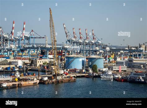 Israel, Haifa, port Stock Photo - Alamy