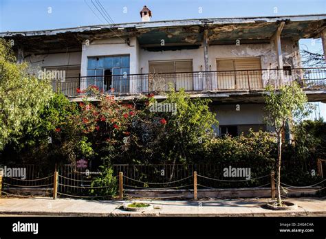 Varosha, Northern Cyprus - January 04, 2022 Cityscape of Varosha, a ...