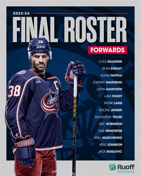 COLUMBUS BLUE JACKETS SET 2023-24 SEASON-OPENING ROSTER: best roster assembled in years - Mega ...