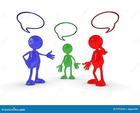 3d chat characters stock illustration. Illustration of abstract - 9793240