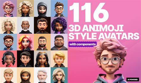 116 3D Animoji avatars | Figma