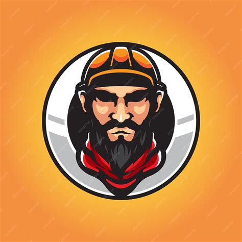 Premium Vector | Builder head sport mascot logo