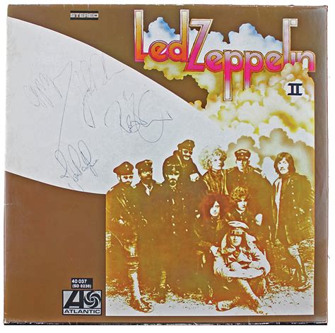 Lot Detail - Led Zeppelin Ultra Rare Group Signed "Led Zeppelin II ...