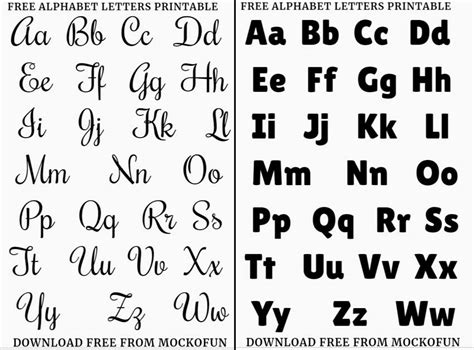 Free Printable Letters Of The Alphabet Upper And Lower Case