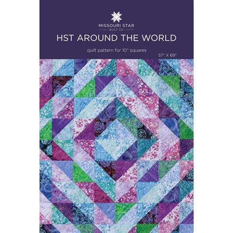 Half Square Triangles Around the World Quilt Pattern by Missouri Star ...