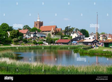 Maldon promenade park, Essex, England, UK - Spring 2016 Stock Photo - Alamy