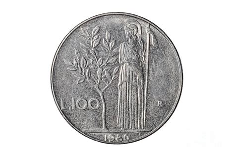 Hundred Italian Lira Coin Photograph by Benny Marty - Fine Art America