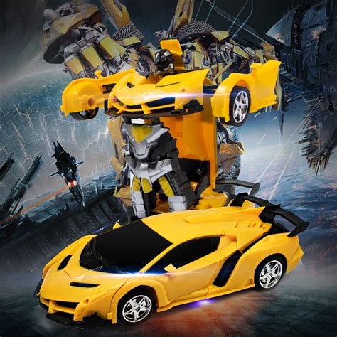 2 in 1 Bumblebee RC Car Transformer 1/18 radio controlled cars Driving Sports Cars & Robots ...