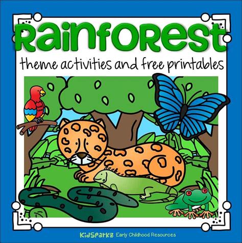 Rainforest theme activities and printables for Preschool, Pre-K and Kindergarten - KIDSPARKZ ...