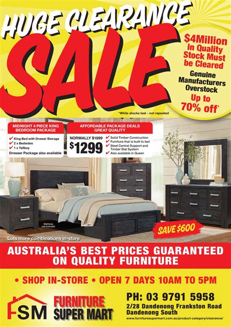 Furniture Super Mart Clearance Catalogue by Furniture Super Mart - Issuu