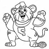 College Mascot Coloring Page 62173 49193 sketch template