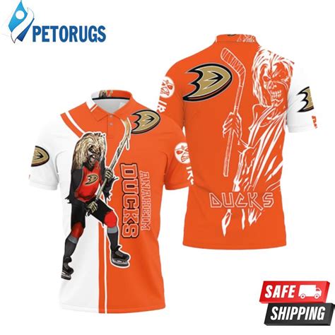 Anaheim Ducks And Zombie For Fans Polo Shirts - Peto Rugs