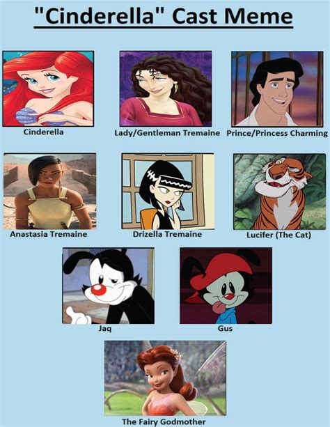 Cinderella Cast Meme by Jrechani18 on DeviantArt