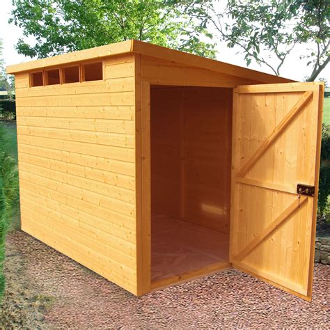 10X6 Security Cabin Pent Shiplap Wooden Shed with Assembly Service | Departments | DIY at B&Q