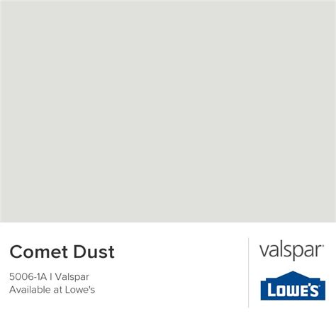 Comet Dust | Valspar paint colors, Valspar paint, Color chip