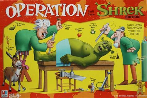 Operation Shrek Board Game – Team Toyboxes