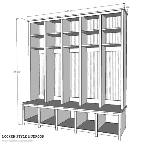 That's My Letter: Locker Style Mudroom: Locker Cubbies